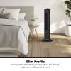 28" Tall 3-Speed Oscillating Tower Fan, New, Black, MSWMT24MB