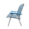Oversize Fabric Chair, Blue Wave